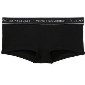 Victoria's Secret Logo Cotton Boyshorts Panty NWT